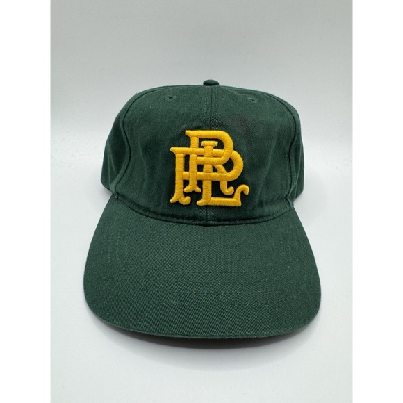 Polo Ralph Lauren Other - VTG Polo Ralph Lauren Hat PRL Monogram Green Yellow Strapback NWT